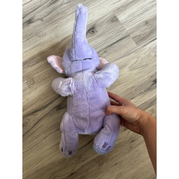 Disney Store Winnie The Pooh Plush Lumpy Heffalump Elephant 12" Purple - Picture 5 of 5